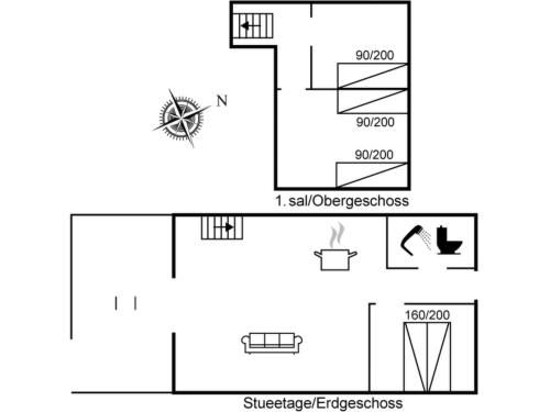 a schematic diagram of the experimental apparatus at Apartment Milly - 150m to the inlet by Interhome in Vestervig