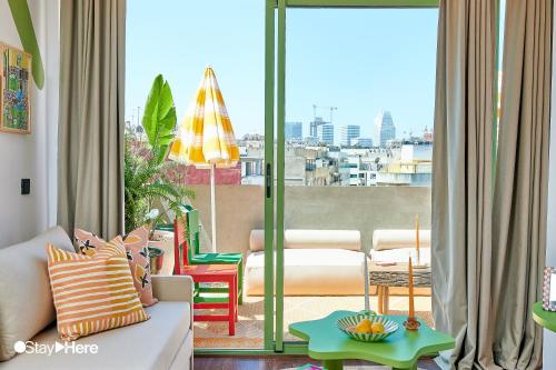 Posezení v ubytování Stayhere Casablanca - CIL - Vibrant Residence