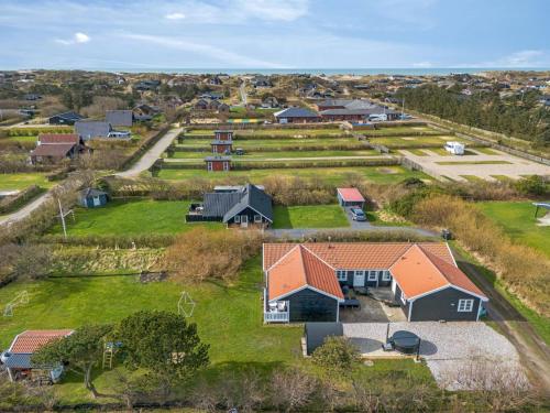an aerial view of a house at Holiday Home Torhild - 700m from the sea by Interhome in Ringkøbing