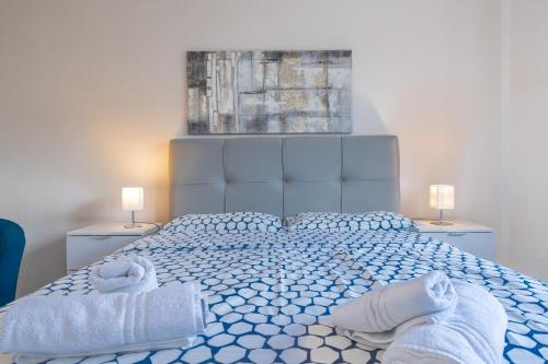 Katil atau katil-katil dalam bilik di Holiday House Ninetta
