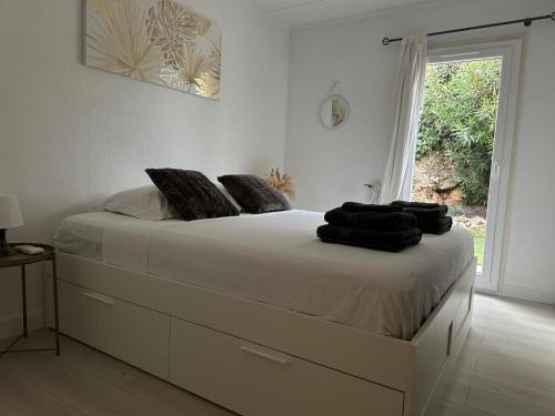 Postel nebo postele na pokoji v ubytování Jolie maison familiale