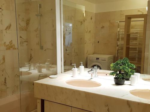 Ένα μπάνιο στο Superbe T2 Centre Brides-les-Bains avec Balcon et Wifi - FR-1-512-102