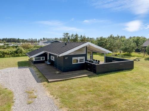 Bygningen som feriehuset ligger i