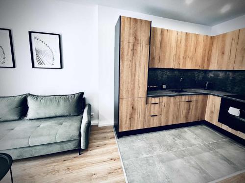 Η κουζίνα ή μικρή κουζίνα στο Nowoczesny Apartament