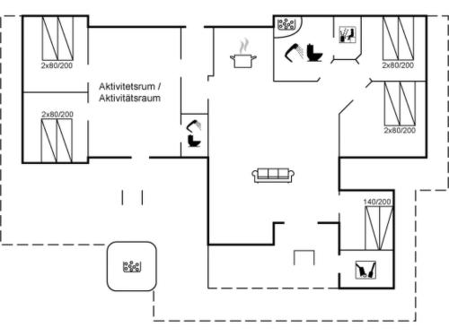 a schematic diagram of the experimental facility at Holiday Home Jeldrik - 1-5km from the sea by Interhome in Blåvand