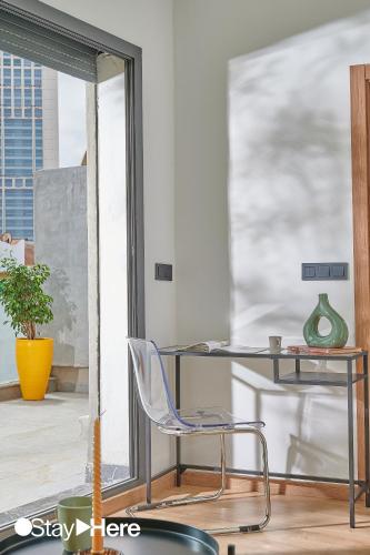 Balcon ou terrasse dans l'établissement Stayhere Casablanca - Gauthier 2 - Contemporary Residence