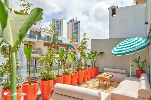 Balcon ou terrasse dans l'établissement Stayhere Casablanca - Gauthier 2 - Contemporary Residence