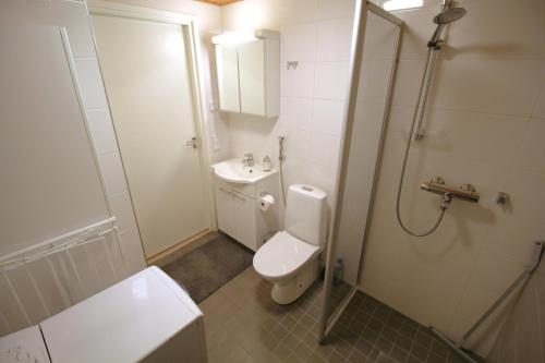 Bilik mandi di Convenient Apartment for 5 with Sauna