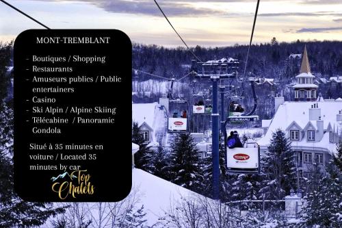 L'établissement LOG CABIN w HOT TUB, BEACH access, near of TREMBLANT en hiver