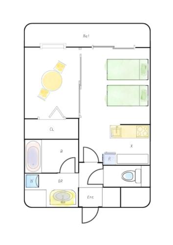 a floor plan of a house at intro vetta 1003 Free parking in Kumamoto
