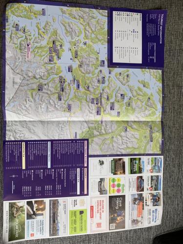 a close up of a map of a park at Apartment with a view in the center of Narvik in Narvik