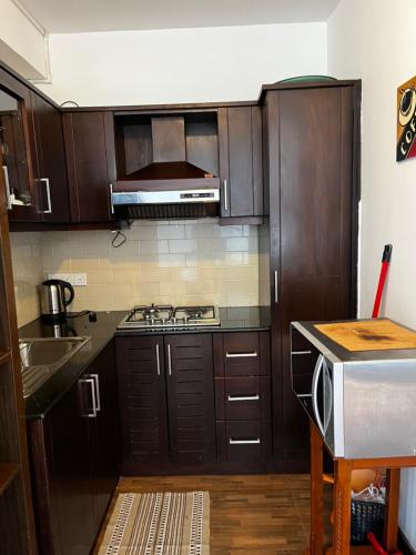Dapur atau dapur kecil di Nuwara eliya Luxury Apartment