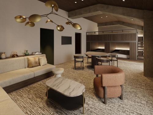 Χώρος καθιστικού στο TRANSCENDER HOTEL Yokohama