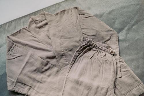 a pair of shorts sitting on top of a table at Tanegashima Araki Bekkan in Nishinoomote