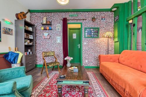 Χώρος καθιστικού στο Appartement Friends