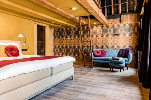 Χώρος καθιστικού στο MAF Haarlem Boutique Hotel