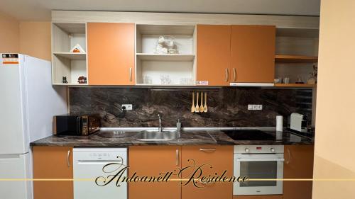 Η κουζίνα ή μικρή κουζίνα στο Antoanett Residence