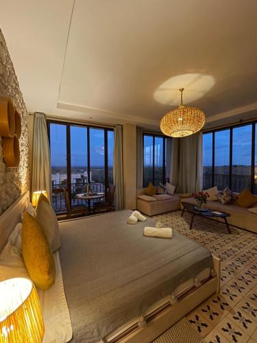 Кровать или кровати в номере Villa Mamma Giò