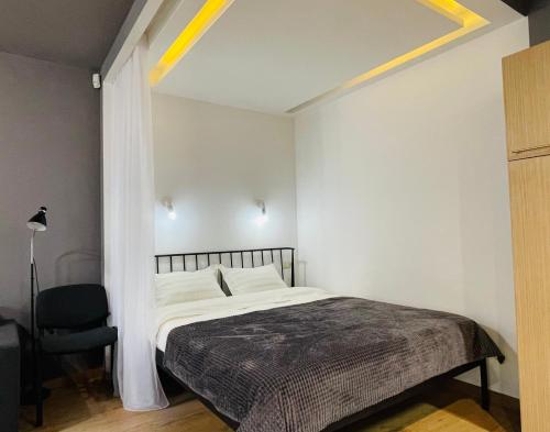 Llit o llits en una habitació de Center Studio Negruzzi