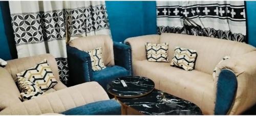 Χώρος καθιστικού στο Swahili homes bnb