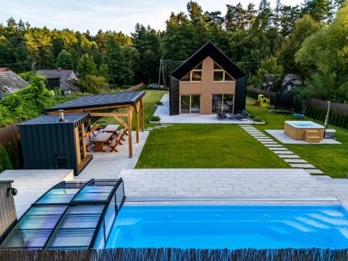 Przystań Roztocze 176 podgrzewany basen sauna jacuzzi bilard 14 osób