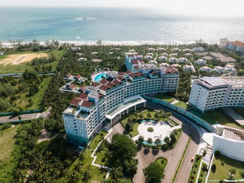 an aerial view of a resort near the ocean at Radisson Blu Resort Phu Quoc in Phu Quoc