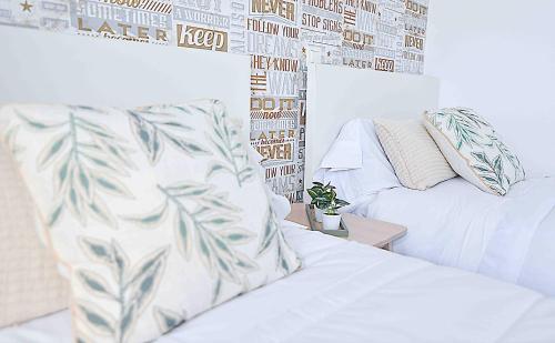 Postel nebo postele na pokoji v ubytování El apartamento de Santa Eva