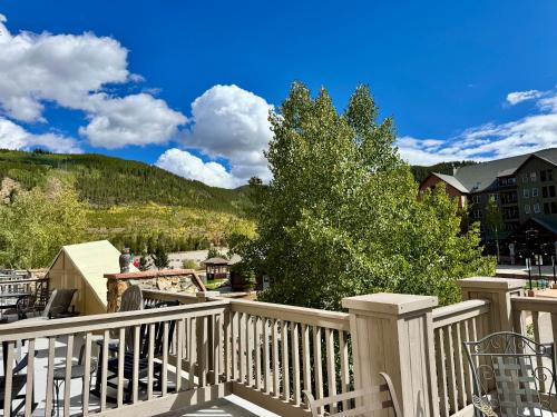 a view from the balcony of a house at Expedition Station 8589 by SummitCove Lodging in Keystone