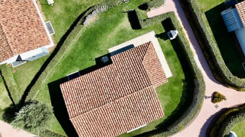 an overhead view of a building with red roof at Ville d'Ogliastra 2 - Marina Suites in Cardedu