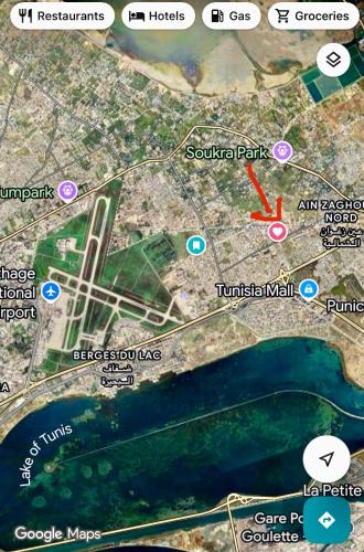 El Wahat Tunis Appartment FAMILY ONLY شقة مفروشة حي الواحات تونس عائلات فقط