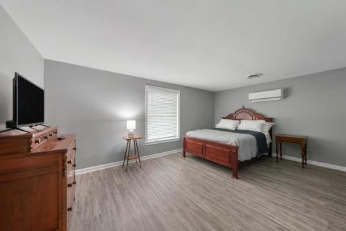 Katil atau katil-katil dalam bilik di Stylish Modern and Spacious Unit in Glasgow