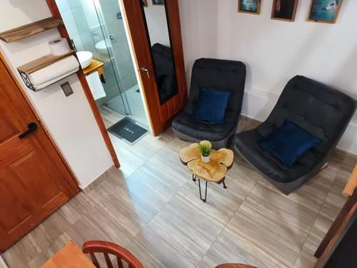 Posezení v ubytování Hospedaje Oasis Blue Laureles Medellín