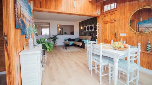 Posezení v ubytování Bungalow Los Tulipanes