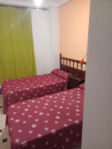 Postel nebo postele na pokoji v ubytování Hostal El Molino