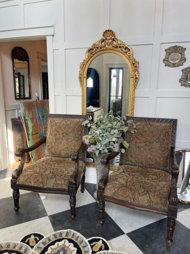 Ruang duduk di Highland Glen Lodge