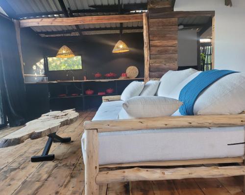 a bedroom with a large bed in a room at DesertDewEstate in Nanyuki