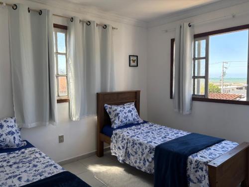 Ένα ή περισσότερα κρεβάτια σε δωμάτιο στο Hostel onda azul