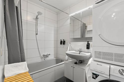 Koupelna v ubytování Glücksfewo71, Zentrum, Garage, 2Terrassen, 3DScan