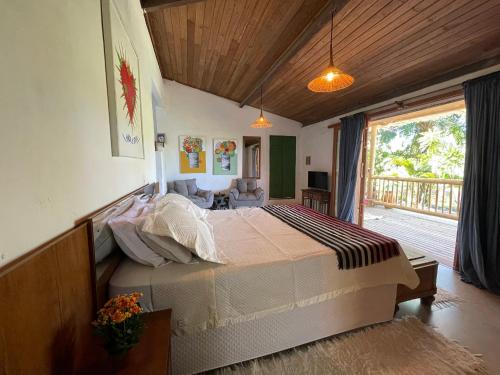 Katil atau katil-katil dalam bilik di Casa Beira Rio