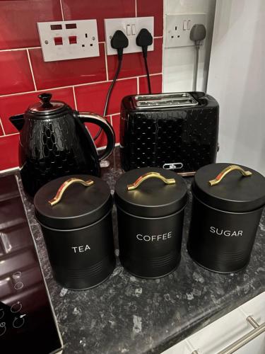 Kaffe- og tefaciliteter på City Centre Apt, Prime location, Sleeps 3