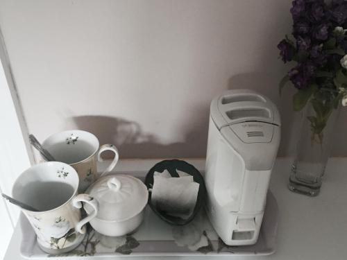 Oprema za pripravo čaja oz. kave v nastanitvi Tara Lodge Galway