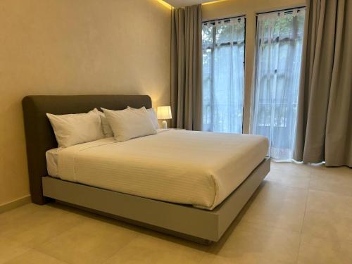Ένα ή περισσότερα κρεβάτια σε δωμάτιο στο Hostal Morada