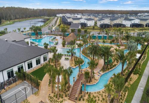 an aerial view of a water park at a resort at Stunning Townhouses 5 Minutes away Disney! in Kissimmee