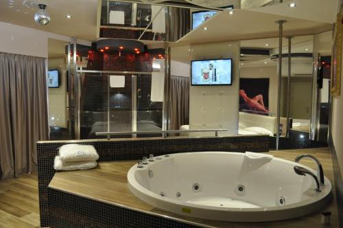 Koupelna v ubytování Hotel Motel 2
