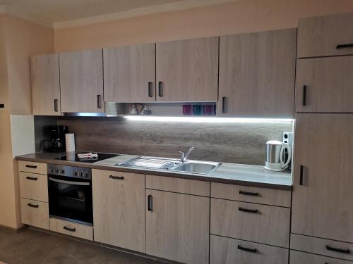 Η κουζίνα ή μικρή κουζίνα στο Appartement Mühlau