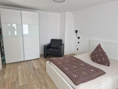 Ένα ή περισσότερα κρεβάτια σε δωμάτιο στο Casa Moderna