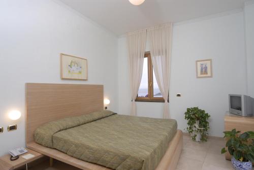 Кровать или кровати в номере Hotel Villa Carolina