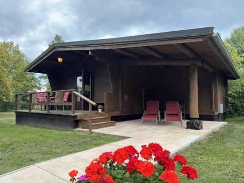 Κήπος έξω από το Gemütliche Unterkünfte auf dem Reiterhof in Eschede