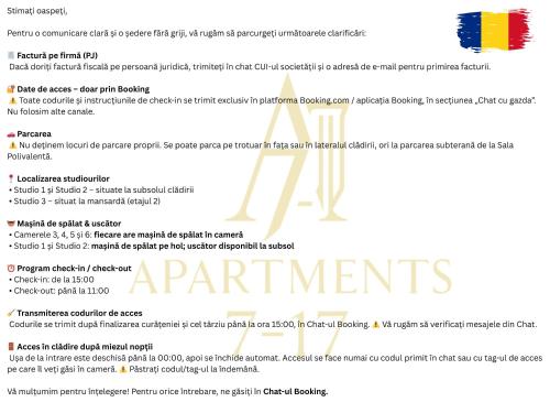 a page of a document with the flag of argentina at Arena 7-17 Central Suites in Cluj-Napoca