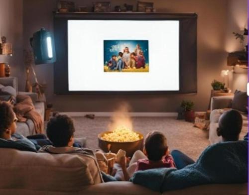 TV a/nebo společenská místnost v ubytování Appart 10personnes Terrasse vue Loire, Parkings Voitures Vélos,10min Centre Blois,40min Zoo Beauval